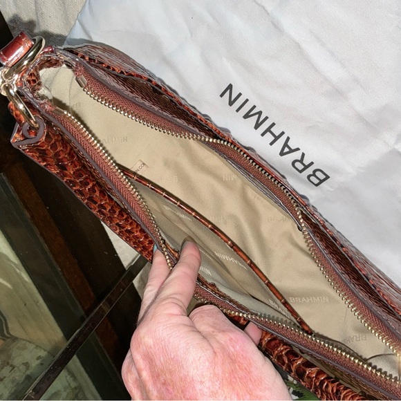 NWOT BRAHMIN SMALL BEKKA SHOULDER BAG HANDBAG PECAN MELBOURNE Retail $295 - Picture 10 of 13